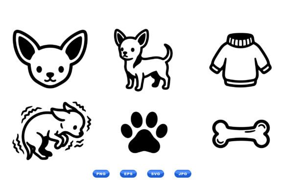 Chihuahua Dog Icon Pack Review for Embroidery Projects