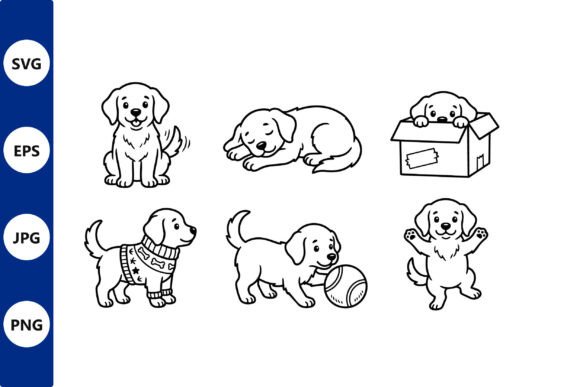 Cute Dog Line Art Bundle Review