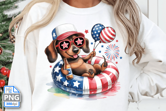 Dachshund 4th of July PNG Review