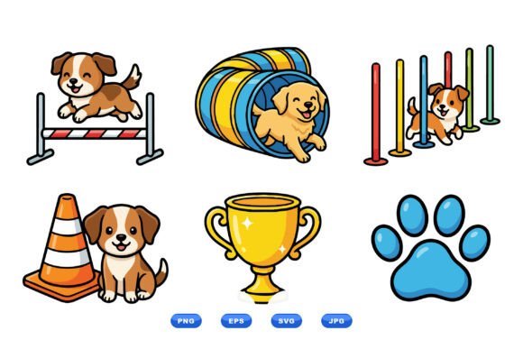 Dog Agility Clipart Pack Review