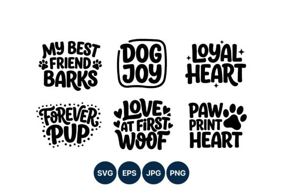 Dog Themed Phrases with Paw Prints Review