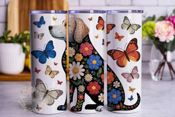 Floral Dog Butterflies Tumbler Wrap Review
