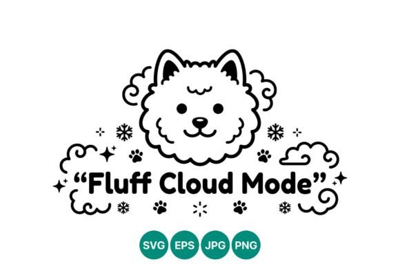 Fluff Cloud Mode Cute Dog Vector Review