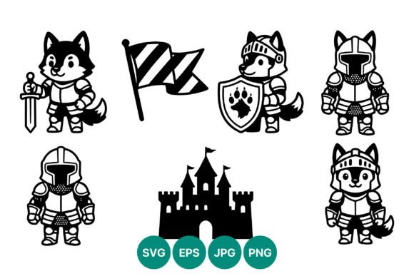 Knight Husky Dog Vector Art Review