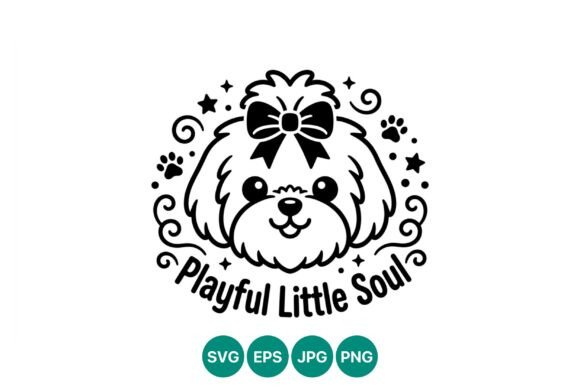 Playful Little Soul Cute Dog Vector Review