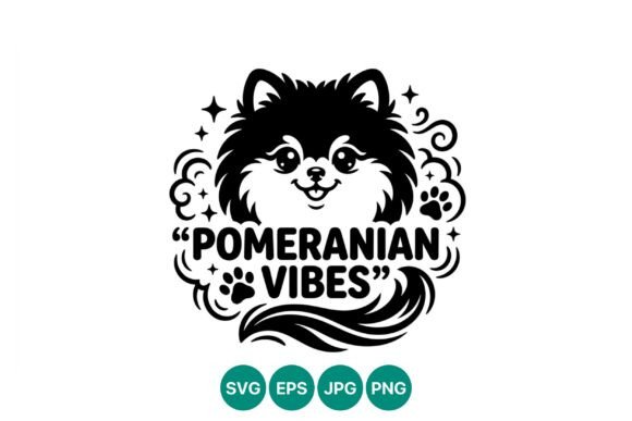 Pomeranian Vibes Cute Dog Vector Review