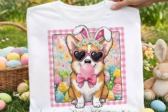 Preppy Easter Corgi Embroidery Design Review