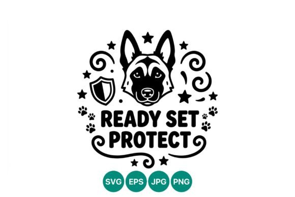 Ready Set Protect Dog Vector Art Review