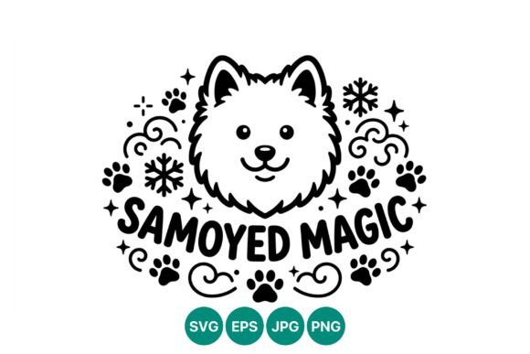 Samoyed Dog Face Vector Art Review
