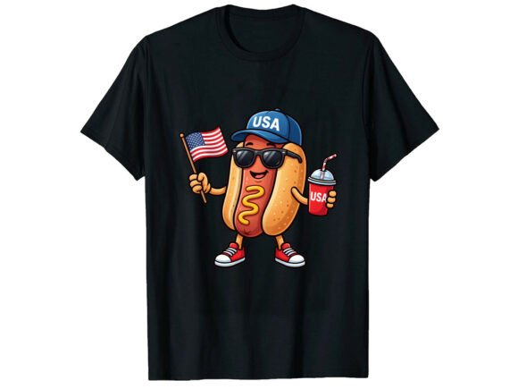 USA Hot Dog 4th of July T-Shirt Review